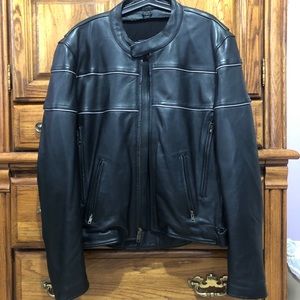 Wilson’s leather moto jacket.